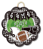 DK Designs 26 H15xx Game Day Scallop Door Hanger - 2 Styles