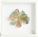 Demdaco 26 1004920098 Blue & White Flower Wall Art 10 in - 2 Colors