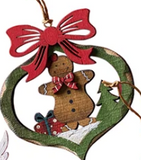 Transpac 26 Y6676x Plywood Christmas Ornaments - 24 Styles