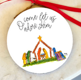 Happy by Rachel 26 ORN-xx Wood and Enamel Ornament - 10 Styles