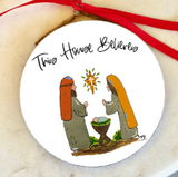 Happy by Rachel 26 ORN-xx Wood and Enamel Ornament - 10 Styles