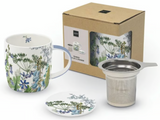 Paperproducts Design 26 41xx Holiday Party Gift-Boxed Tea Mug with Lid & Strainer - 6 Styles