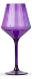 Pop Design 26 STEMMED-JEWELxx Unbreakable Acrylic Stemmed Wine Glasses, 17oz