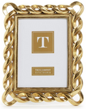 Two's Company 26 54776x Gold Ribbon Photo Frame - 2 Sizes