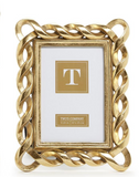 Two's Company 26 54776x Gold Ribbon Photo Frame - 2 Sizes