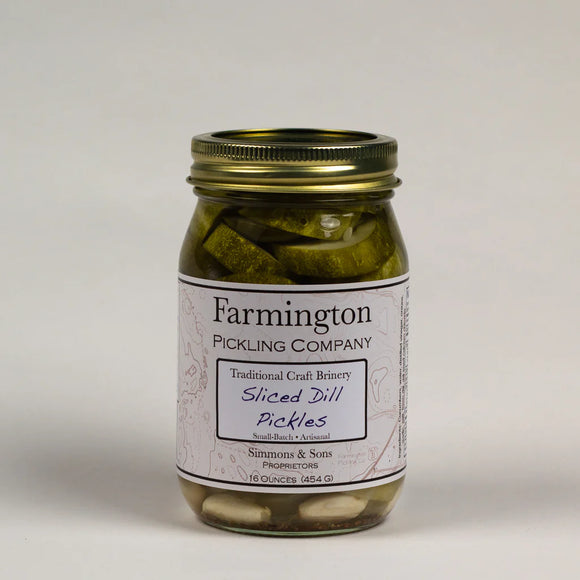 Bell Buckle Country Store Farmington Pickle Co 60011 Sliced Dill Pickles 16 oz