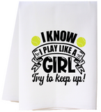 Cora & Pate 22FSTCUSTxx Tennis Tea Towel - 4 Styles