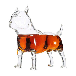 The Wine Savant TWS X002QM6VVX Whiskey Pug Bulldog Decanter