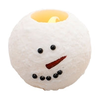 WING TAI TRADING WTT TLX69448 LARGE ROUND SNOWMAN LED CANDLE - TS