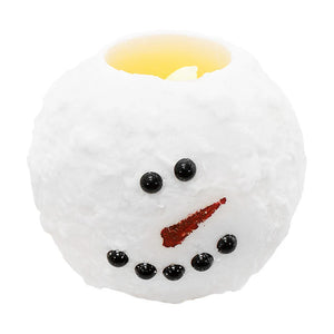 Wing Tai Trading WTT TLX69449 Small Round Snowman LED Candle