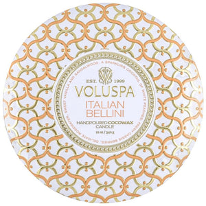 Voluspa 8126 Italian Bellini 3 Wick Tin