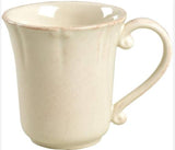 Casafina Stoneware CF VP108-CRM "Vintage Port" Coffee Mug, Cream