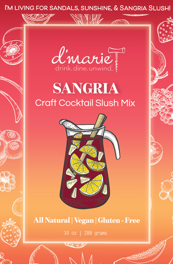 d'Marie Inc DI WB05 Sangria Cocktail Slush Mix 10oz
