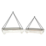 Wing Tai Trading WTT WXF43762xx Black and White Pyramid Trays - 2 Sizes