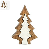 Wing Tai Trading WTT WXI43589-xx 3D Wood and White Enamel Tree - 2 Sizes