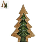 Wing Tai Trading WTT WXI43590-xx 3D Wood and Green Enamel Tree - 2 Sizes