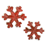 Wing Tai Trading WTT WXI59580x Ruby Red Enamel Snowflake Block - 2 Sizes