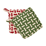 Mud Pie MP 41170076 Woven Pot Holder Sets