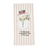 Mud Pie MP 42170042 Christmas Printed Patch Towel