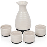 True Brands 26 2149 TRUE Fervor 5-Piece Hand Painted Ceramic Sake Set