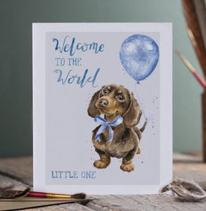 WRENDALE DESIGNS WD APAC007 PRECIOUS LITTLE ONE - BOY (SAUSAGE DOG)