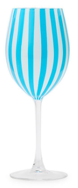 Two's Company TC 55179x Stripe Hand-Painted Stemmed Wine Glass - 4 Col   Piper Lillies Gift Shoppe