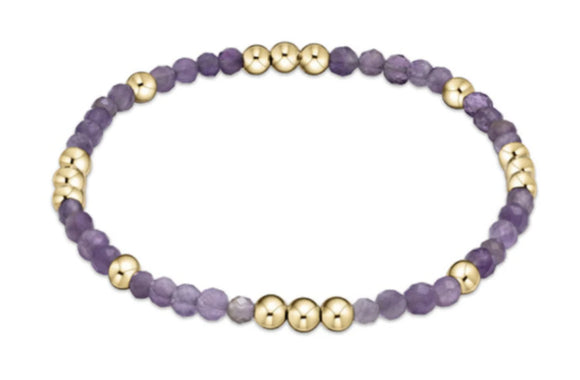 ENEWTON DESIGN ED BWOP3AM WORTHY PATTERN 3MM BEAD BRACELET - AMETHYST