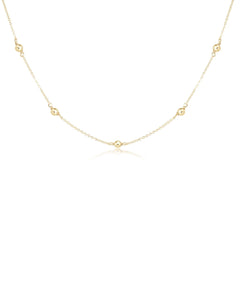 ENEWTON DESIGN ED N15SIG4 15 Choker Simplicity Chain Gold - Classic 4mm Gold