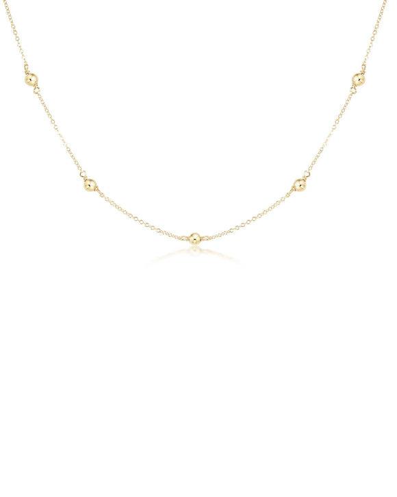 ENEWTON DESIGN ED N15SIG4 15 Choker Simplicity Chain Gold - Classic 4mm Gold