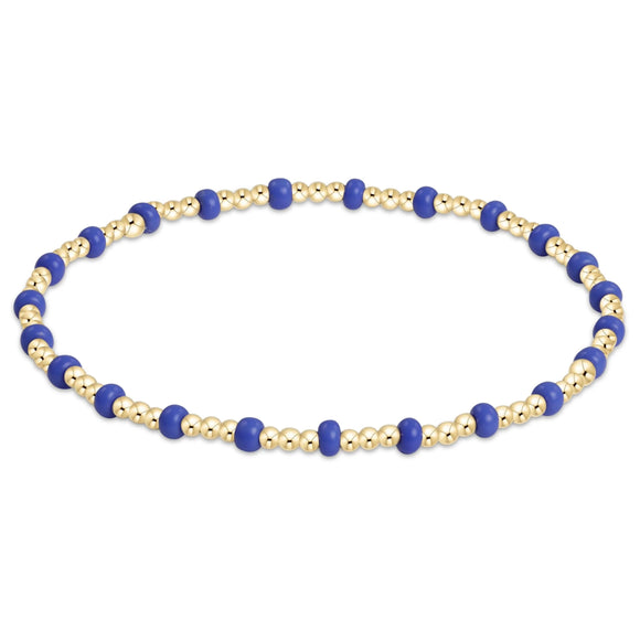 ENEWTON DESIGN ED BGDHOPGSINB GAMEDAY HOPE GOLD SINCERITY BRACELET - BLUE