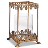 Raz Imports RZ 455916x Gold Filigree Square Lantern - 2 Sizes