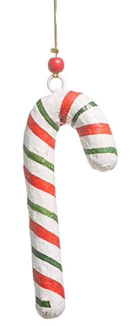 Pattern Christmas Paper Mache Ornament - Thumbnail 5