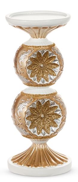 Gold and Silver Vintage Candle Holder