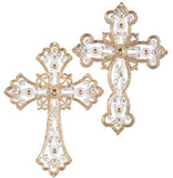 Raz Imports RZ 4019194x Jeweled Cross Ornament, 5in - 2 Styles