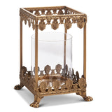 Raz Imports RZ 455916x Gold Filigree Square Lantern - 2 Sizes