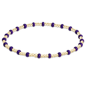 ENEWTON DESIGN ED BGDHOPGSINDPPUR GAMEDAY HOPE GOLD SINCERITY BRACELET - DEEP PURPLE