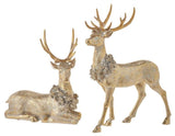 Raz Imports RZ 4211148x Gold Deer with Wreath, 16in - 2 Styles
