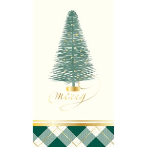 Design Design DD 622-10763 Brush Trees Christmas Guest Napkins