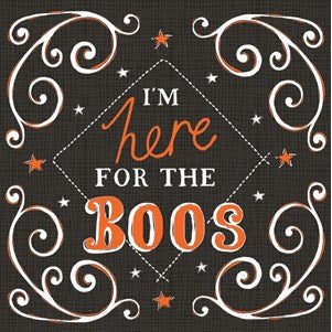 Design Design DD 624-10496 Just Here for the Boos Cocktail Napkins