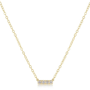 ENEWTON DESIGN ED COUN16GDSIGNB4 14KT Gold and Diamond Significance Bar Necklace - Four