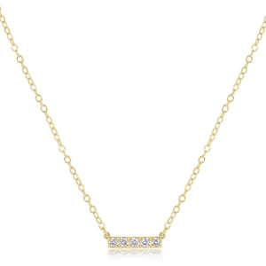 ENEWTON DESIGN ED COUN16GDSIGNB5 14KT Gold and Diamond Significance Bar Necklace - Five