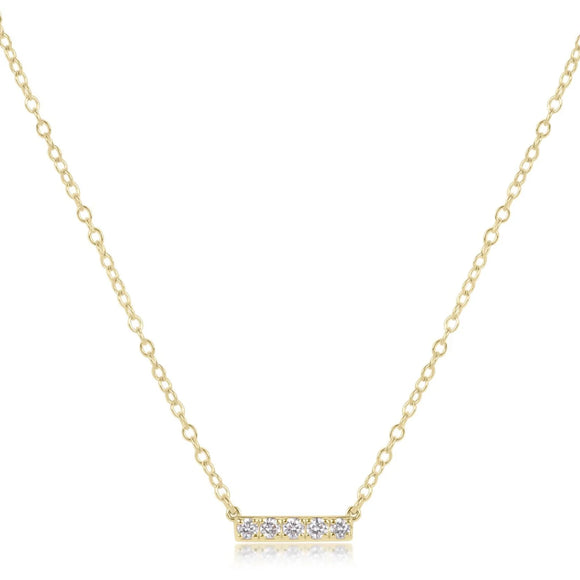 ENEWTON DESIGN ED COUN16GDSIGNB5 14KT Gold and Diamond Significance Bar Necklace - Five