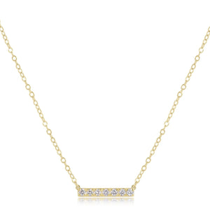 ENEWTON DESIGN ED COUN16GDSIGNB7 14KT Gold and Diamond Significance Bar Necklace - Seven