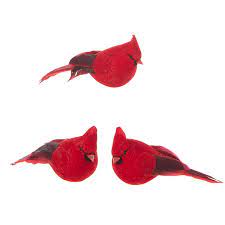 Raz Imports RI 4053316 4.5" Clip On Cardinal Ornaments