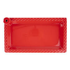 Glory Haus GH 28160012 Red Rectangular Platter