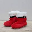 The Royal Standard TRS 47244 Santa Bootie Slippers Red/White