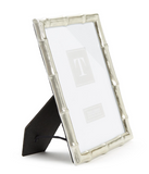 Two's Company TC 54784 Silver Faux Bamboo Photo Frame, 8 x 10