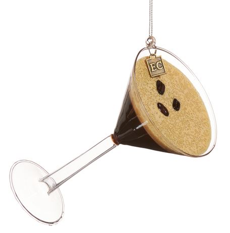 Raz Imports RZ 4553121 Eric Cortina Collection Chocolate Espresso Martini Ornament, 5.5in
