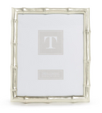 Two's Company TC 54784 Silver Faux Bamboo Photo Frame, 8 x 10