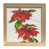 Raz Imports RZ 4344585x 10" Amarylis & Poinsettia Framed Print